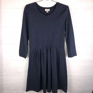 ☀️Puella Anthropologie Blue M 3/4 Sleeve Dress